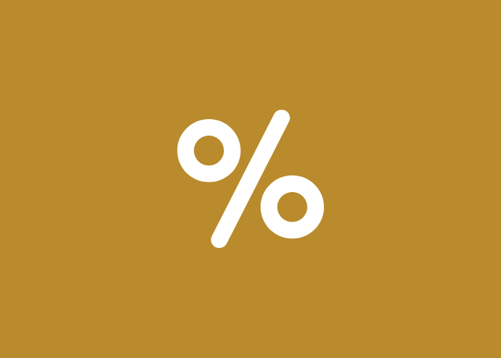 Icon of percentage